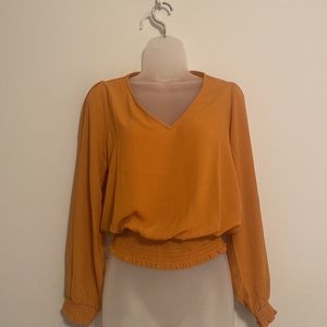 Michael Michael Kors Marigold Smocked Blouse XS